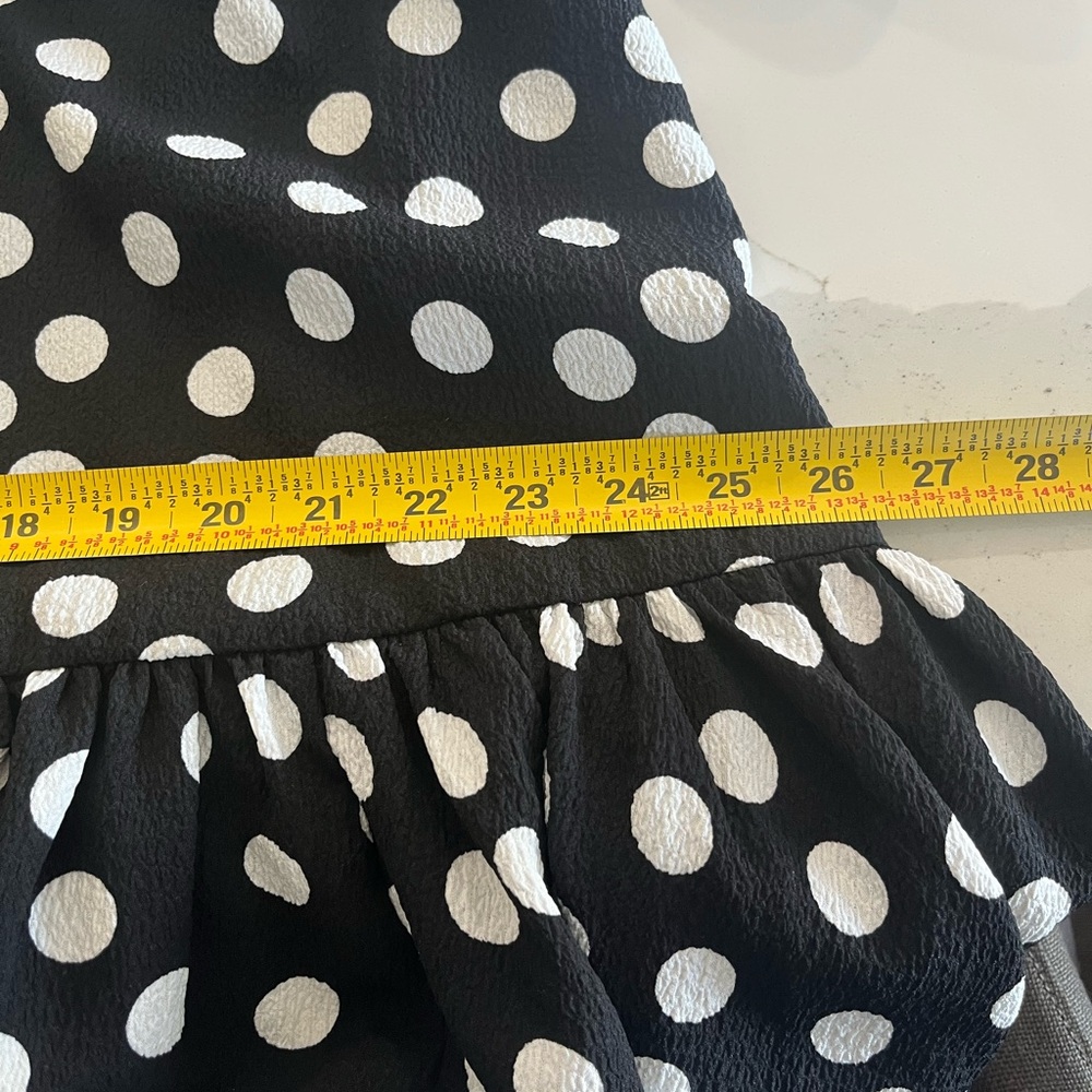 NWOT STINE GOYA Amelia Black and White Polka-Dot Puff Sleeve Dress - Picture 9 of 9